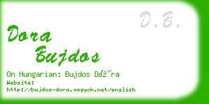 dora bujdos business card